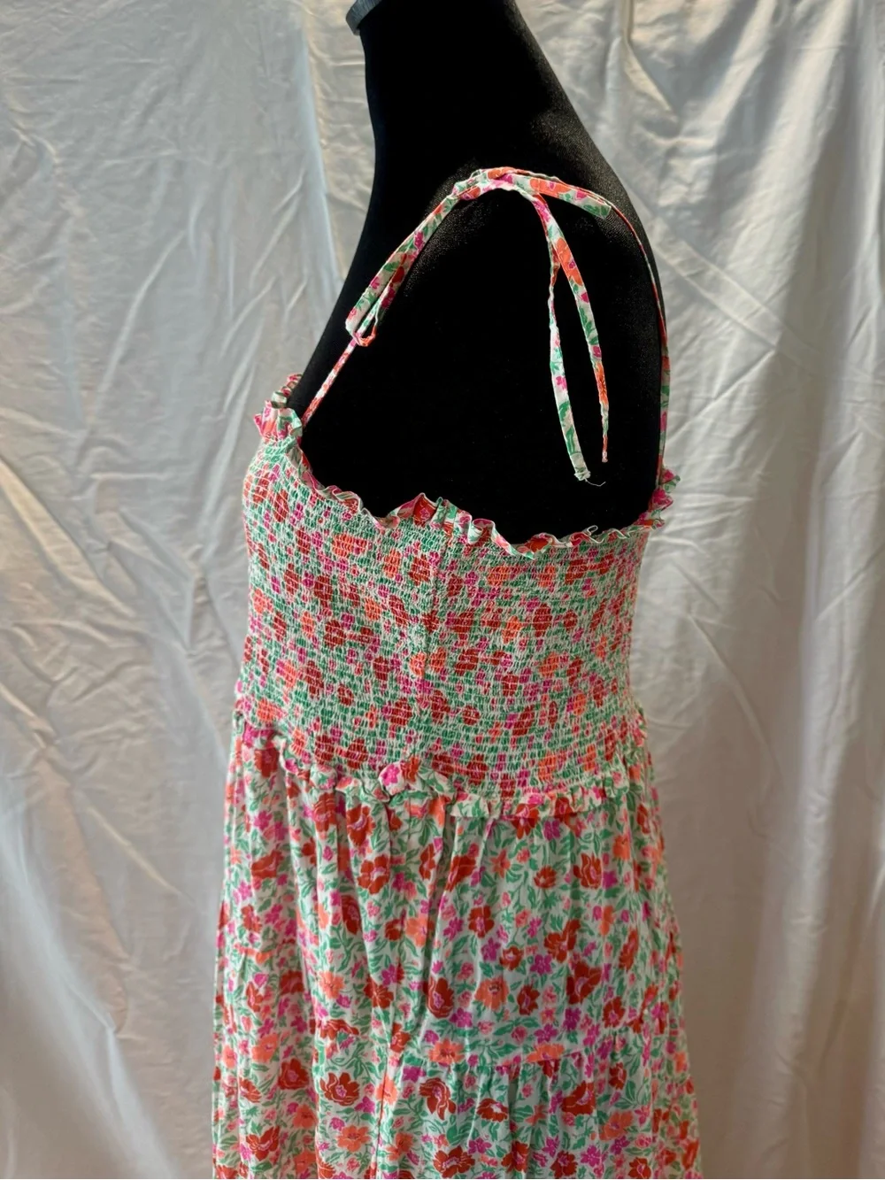 J. Crew Cotton voile smocked dress in storybook floral - Picture 6 of 9
